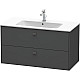 Купить Тумба графит матовый 102 см Duravit Brioso BR410304949 в магазине сантехники Santeh-Crystal.ru