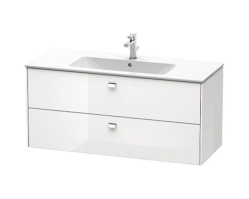 Приобрести Тумба белый глянец 122 см Duravit Brioso BR410401022 в магазине сантехники Santeh-Crystal.ru