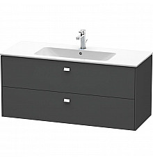 Тумба графит матовый 122 см Duravit Brioso BR410401049
