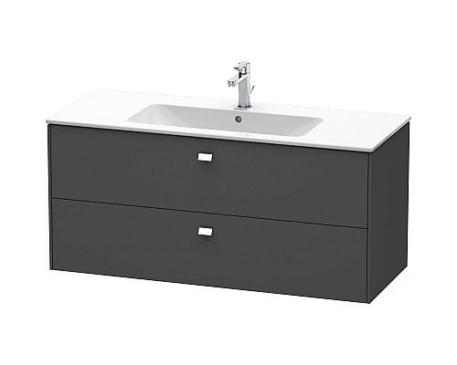 Купить Тумба графит матовый 122 см Duravit Brioso BR410401049 в магазине сантехники Santeh-Crystal.ru