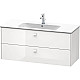 Заказать Тумба белый глянец 122 см Duravit Brioso BR410402222 в магазине сантехники Santeh-Crystal.ru