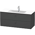 Тумба графит матовый 122 см Duravit Brioso BR410404949