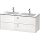 Купить Тумба белый глянец 129 см Duravit Brioso BR410501022 в магазине сантехники Santeh-Crystal.ru
