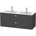 Тумба графит матовый 129 см Duravit Brioso BR410501049