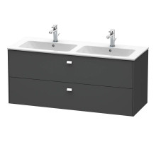 Тумба графит матовый 129 см Duravit Brioso BR410501049