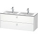 Приобрести Тумба белый матовый 129 см Duravit Brioso BR410501818 в магазине сантехники Santeh-Crystal.ru