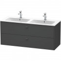 Тумба графит матовый 129 см Duravit Brioso BR410504949