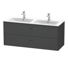 Тумба графит матовый 129 см Duravit Brioso BR410504949