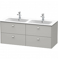 Тумба бетонно-серый матовый 129 см Duravit Brioso BR410600707