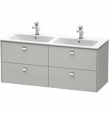 Тумба бетонно-серый матовый 129 см Duravit Brioso BR410601007
