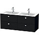 Заказать Тумба черный дуб 129 см Duravit Brioso BR410601016 в магазине сантехники Santeh-Crystal.ru