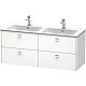 Купить Тумба белый матовый 129 см Duravit Brioso BR410601018 в магазине сантехники Santeh-Crystal.ru