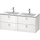 Купить Тумба белый глянец 129 см Duravit Brioso BR410601022 в магазине сантехники Santeh-Crystal.ru