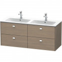 Тумба серый дуб 129 см Duravit Brioso BR410601035