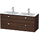 Заказать Тумба каштан 129 см Duravit Brioso BR410601053 в магазине сантехники Santeh-Crystal.ru