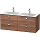 Заказать Тумба орех 129 см Duravit Brioso BR410601079 в магазине сантехники Santeh-Crystal.ru