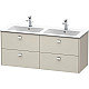 Заказать Тумба тауп матовый 129 см Duravit Brioso BR410601091 в магазине сантехники Santeh-Crystal.ru