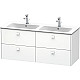 Приобрести Тумба белый матовый 129 см Duravit Brioso BR410601818 в магазине сантехники Santeh-Crystal.ru