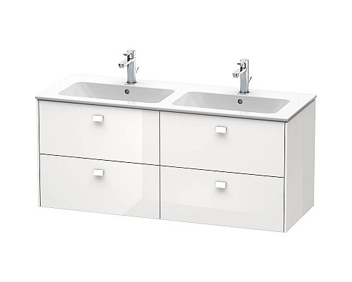 Приобрести Тумба белый глянец 129 см Duravit Brioso BR410602222 в магазине сантехники Santeh-Crystal.ru