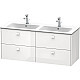 Приобрести Тумба белый глянец 129 см Duravit Brioso BR410602222 в магазине сантехники Santeh-Crystal.ru
