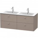 Тумба базальт матовый 129 см Duravit Brioso BR410604343