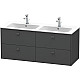 Купить Тумба графит матовый 129 см Duravit Brioso BR410604949 в магазине сантехники Santeh-Crystal.ru
