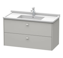 Тумба бетонно-серый матовый 102 см Duravit Brioso BR414300707