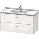 Купить Тумба белый глянец 102 см Duravit Brioso BR414301022 в магазине сантехники Santeh-Crystal.ru
