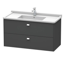 Тумба графит матовый 102 см Duravit Brioso BR414301049