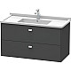 Купить Тумба графит матовый 102 см Duravit Brioso BR414301049 в магазине сантехники Santeh-Crystal.ru