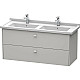 Купить Тумба бетонно-серый матовый 122 см Duravit Brioso BR414400707 в магазине сантехники Santeh-Crystal.ru
