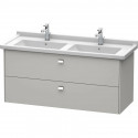 Тумба бетонно-серый матовый 122 см Duravit Brioso BR414401007