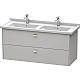 Купить Тумба бетонно-серый матовый 122 см Duravit Brioso BR414401007 в магазине сантехники Santeh-Crystal.ru
