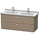 Купить Тумба серый дуб 122 см Duravit Brioso BR414401035 в магазине сантехники Santeh-Crystal.ru