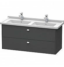 Тумба графит матовый 122 см Duravit Brioso BR414401049