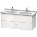 Тумба белый глянец 122 см Duravit Brioso BR414402222