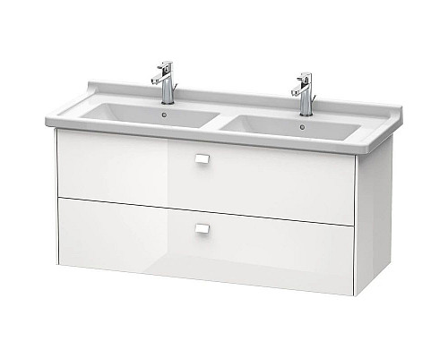 Приобрести Тумба белый глянец 122 см Duravit Brioso BR414402222 в магазине сантехники Santeh-Crystal.ru