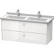 Приобрести Тумба белый глянец 122 см Duravit Brioso BR414402222 в магазине сантехники Santeh-Crystal.ru