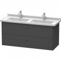Тумба графит матовый 122 см Duravit Brioso BR414404949