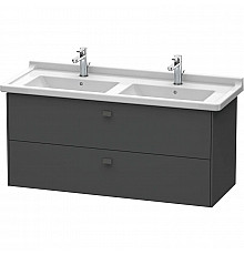 Тумба графит матовый 122 см Duravit Brioso BR414404949