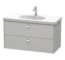 Тумба бетонно-серый матовый 102 см Duravit Brioso BR414701007