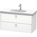 Тумба белый матовый 102 см Duravit Brioso BR414701018