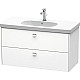 Приобрести Тумба белый матовый 102 см Duravit Brioso BR414701018 в магазине сантехники Santeh-Crystal.ru