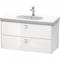 Тумба белый глянец 102 см Duravit Brioso BR414701022