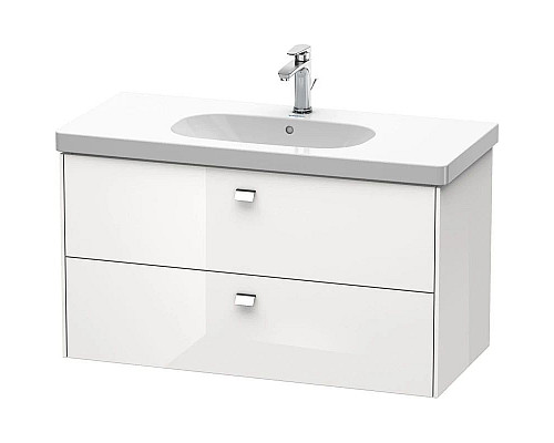 Приобрести Тумба белый глянец 102 см Duravit Brioso BR414701022 в магазине сантехники Santeh-Crystal.ru