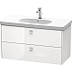 Приобрести Тумба белый глянец 102 см Duravit Brioso BR414701022 в магазине сантехники Santeh-Crystal.ru