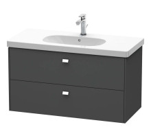 Тумба графит матовый 102 см Duravit Brioso BR414701049