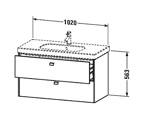 Santeh-Crystal.ru: Тумба орех 102 см Duravit Brioso BR414701079 Купить Тумба орех 102 см Duravit Brioso BR414701079 в магазине сантехники Santeh-Crystal.ru