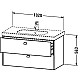 Купить Тумба орех 102 см Duravit Brioso BR414701079 в магазине сантехники Santeh-Crystal.ru