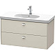 Купить Тумба тауп матовый 102 см Duravit Brioso BR414701091 в магазине сантехники Santeh-Crystal.ru